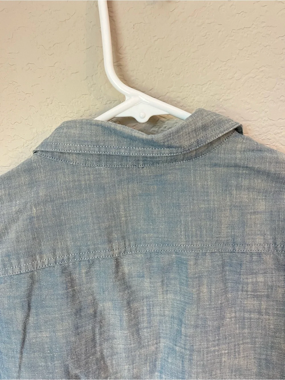 J.Crew Workshirt Men's XL Blue Chambray 100% Cotton Heritage Workwear Utility
